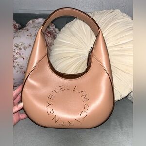 Stella McCartney Logo Vegan Leather Shoulder Bag